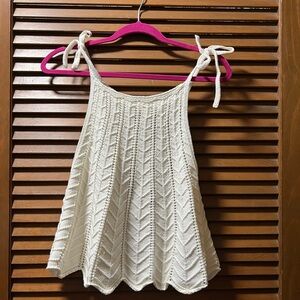 Altar'd State White Knit Tank Top